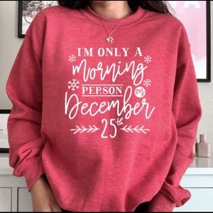 Red Holiday Sweater Crewneck